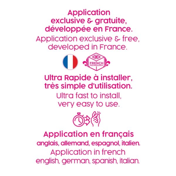 Le Crush Fushia Connexion Oeuf vibrant USB connecté bluetooth