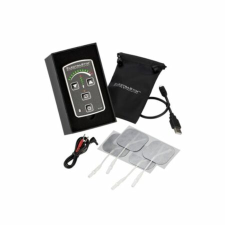 Boîtier Electro stimulation avec 4 électrodes et Télécommande ElectraStim