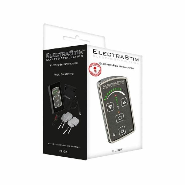 Boîtier Electro stimulation avec 4 électrodes et Télécommande ElectraStim Boite