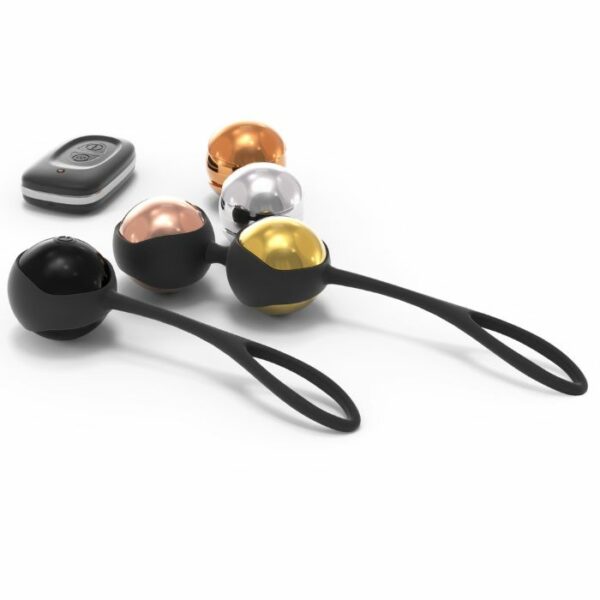 Boules de Geisha avec tétécommande Dorcel Training Balls Noir