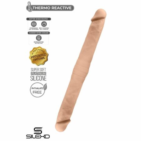 Dildo double dong Thermo Réactive SilexD Modèl 1