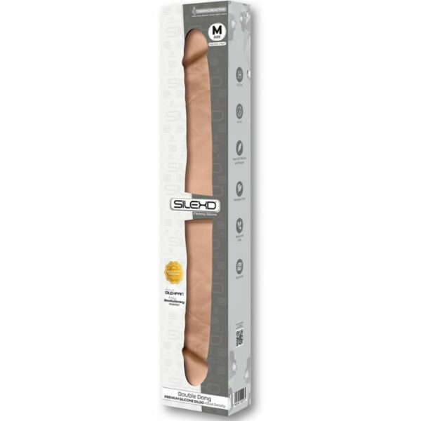 Dildo double dong Thermo Réactive SilexD Modèl 1 Box
