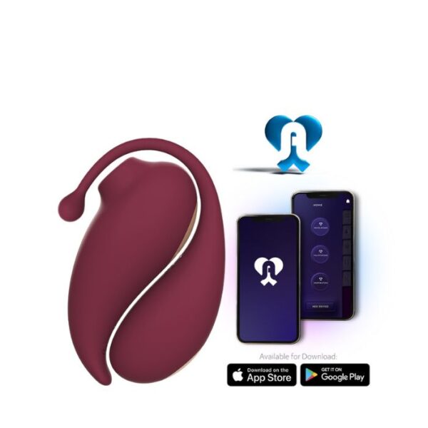 Duo Stimulateur clitoridien aspiration et oeuf vibrant connecté Inspiration Adrien Lastic App