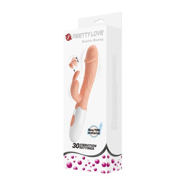 Easter Vibromasseur et Bunny Clitoris rabbit 2 moteurs Pretty Love Boite