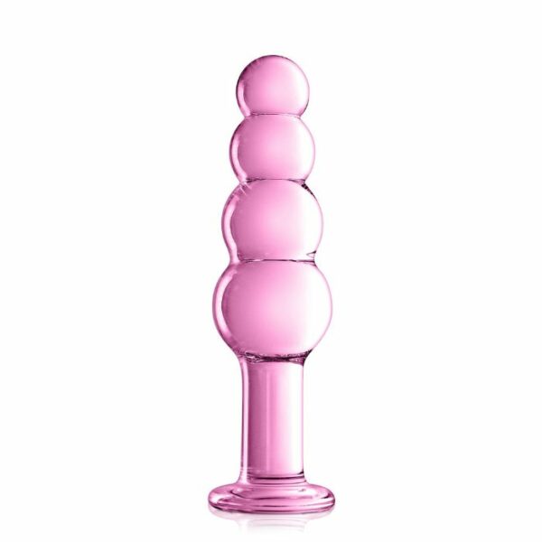 Gode en Verre boules progréssives Glossy Toys N°9 Rose