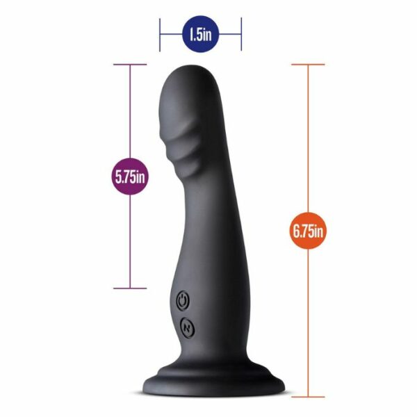 Gode ou Plug Vibrant Ventouse Impressions Amsterdam Noir Mesure