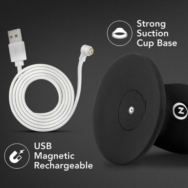 Gode ou Plug Vibrant Ventouse Impressions Amsterdam Noir Cable
