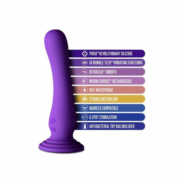 Gode ou Plug Vibrant Ventouse Impressions Ibiza Violet