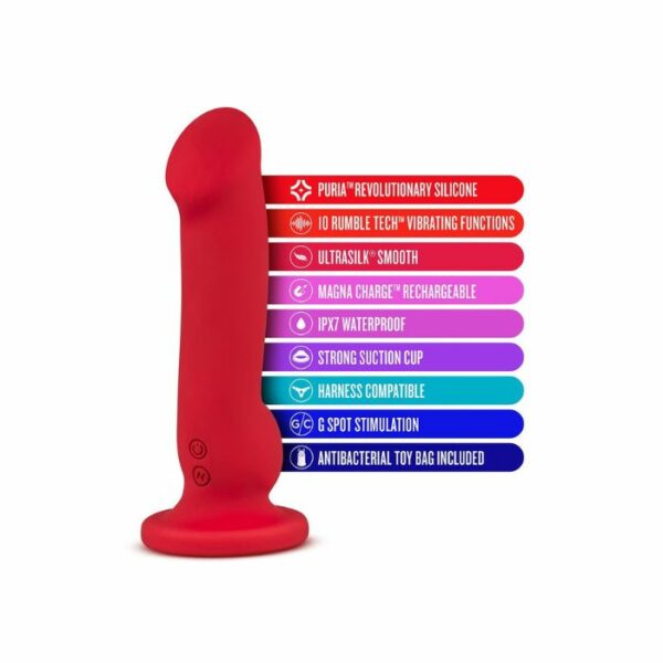 Gode ou Plug Vibrant Ventouse Impressions Las Vegas Rouge