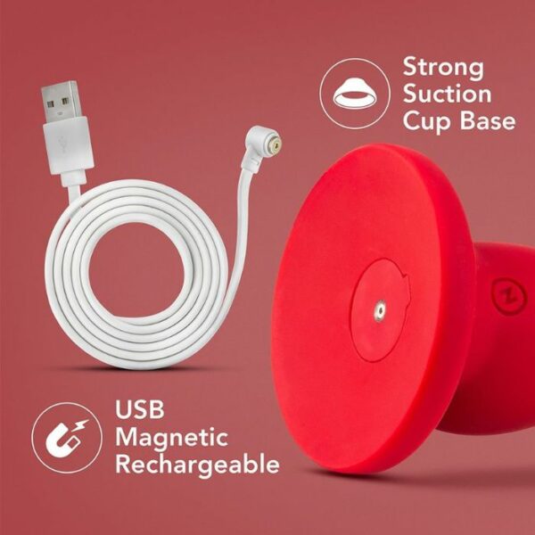 Gode ou Plug Vibrant Ventouse Impressions Las Vegas Rouge