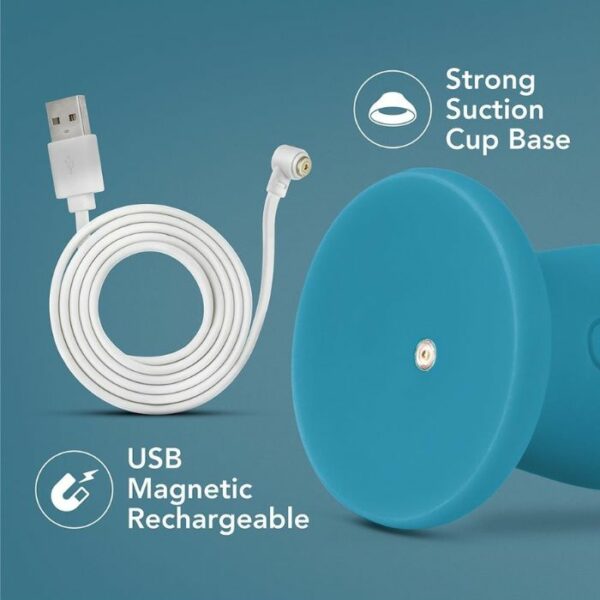 Gode ou Plug Vibrant Ventouse Impressions Miami Bleu Cable