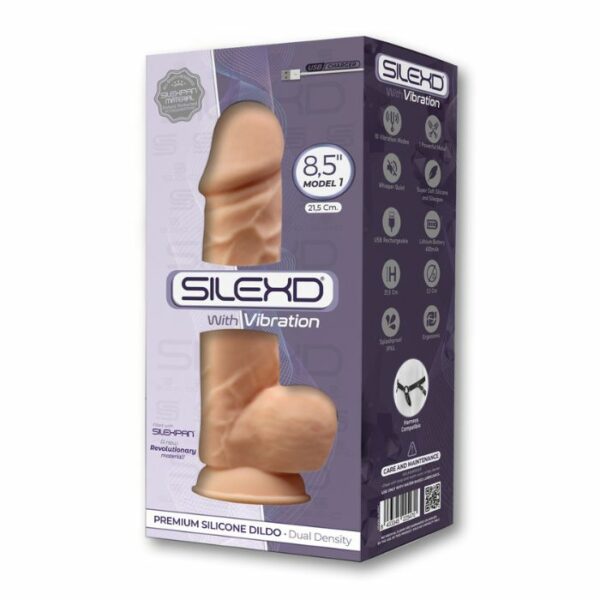 Gode ventouse réaliste vibrant SilexD Modèle 1 85 Box