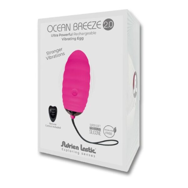 Oeuf vibrant Ocean Breeze 20 avec télécommande Rose