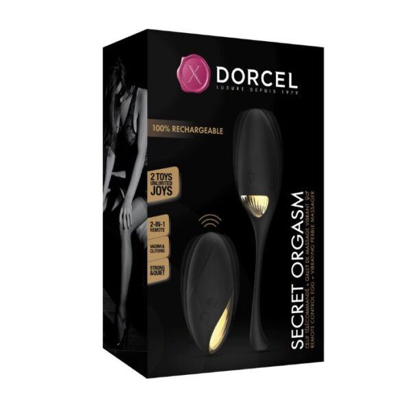 Oeuf vibrant avec télécommande Secret Orgasm Dorcel Boite