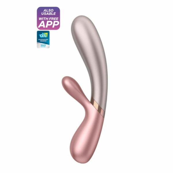 Rabbit Chauffant rechargeable Satisfyer Hot Lover Rose
