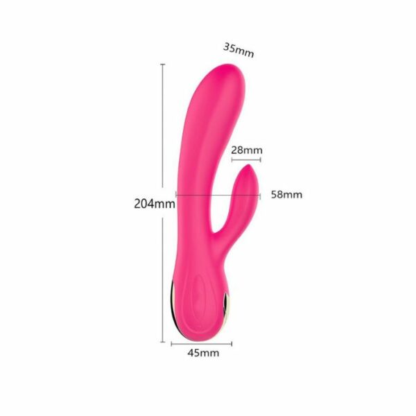 Rabbit chauffant stimulation vaginal et clitoris FoxShow Victoria Rose