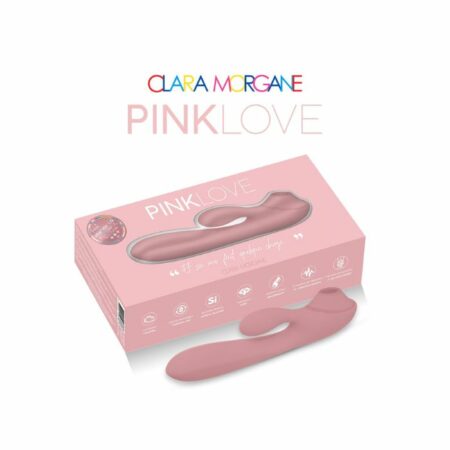 Rabbit et succion clitoris Clara Morgane Pink Love 3 en 1 Rose