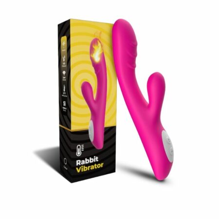 Rabbit Vibrator Chauffant Stimulation vaginal clitoris FoxShow Spark Rose