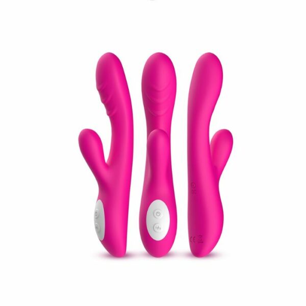 Rabbit Vibrator Chauffant Stimulation vaginal clitoris FoxShow Spark Rose