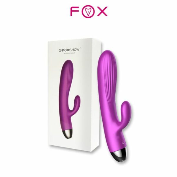 Rabbit Vibro Pulsateur Brillant X7 FoxShow Violet Boite