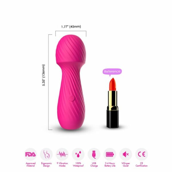 Rabbit Wand vibrant FoxShow Dazzle Wand Massager