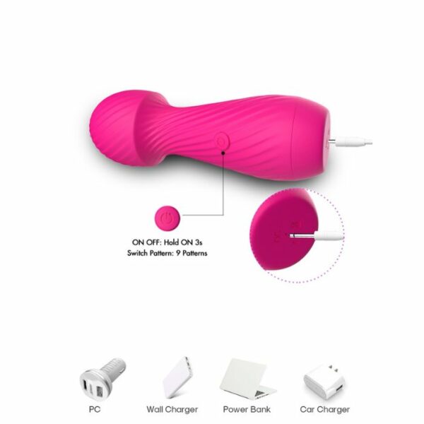 Rabbit Wand vibrant FoxShow Dazzle Wand Massager