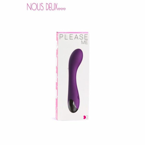 Vibromasseur Stimulateur Point G et Clitoris Nous Deux Please Me Violet Package